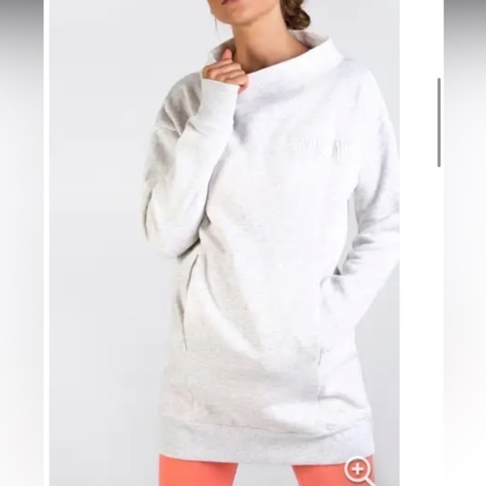 Gymshark So Soft Sweater Mockneck  - in grey woman’s medium